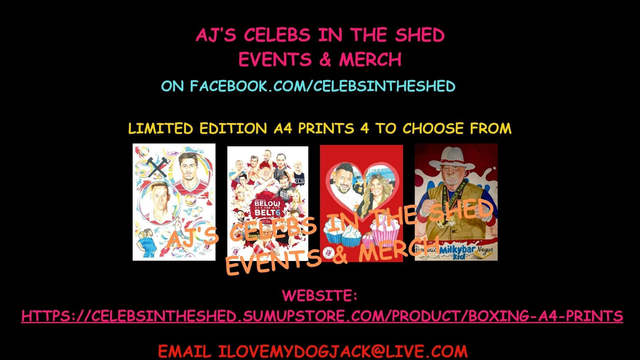 Stars From Boxing Event Limited Edition Portrait Style A4 Art Prints