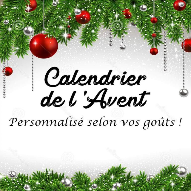 Calendrier de l&#039;Avent personnalisé (12 ou 24 cases)