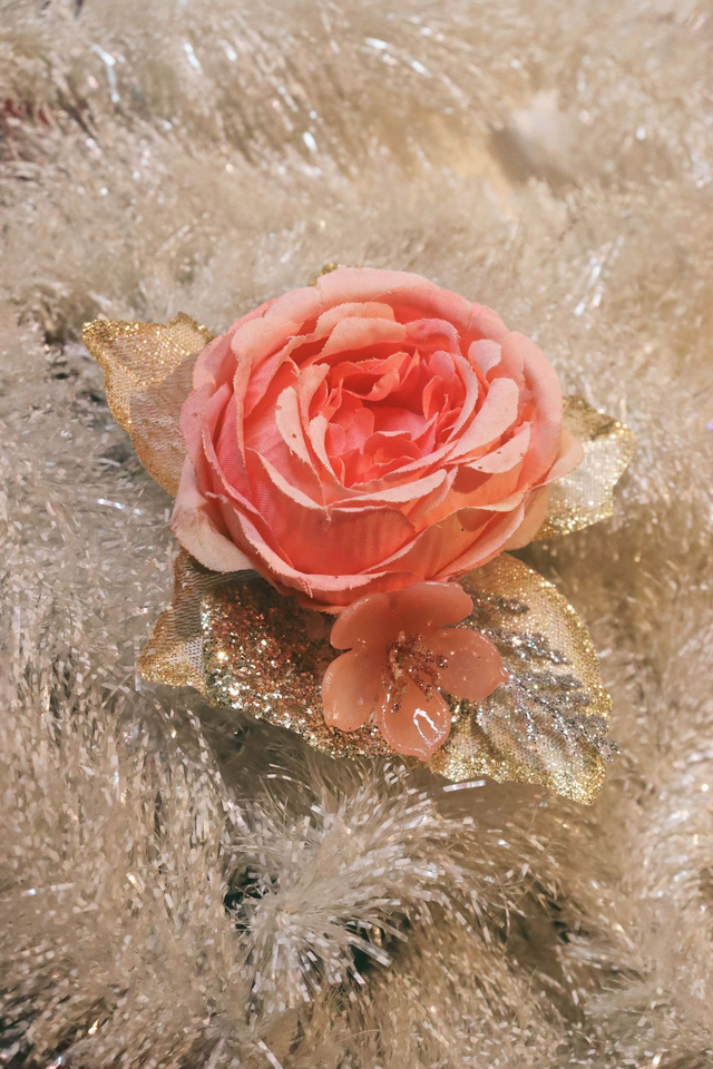 Hair flowers • S • Little rose gold