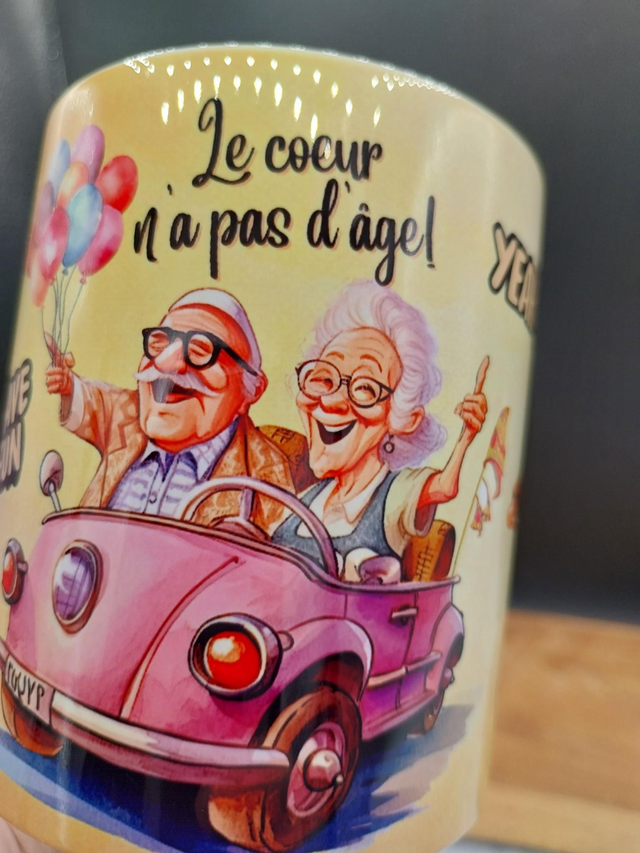 Mug  grands-parents  l'amour n'a pas d'âge 