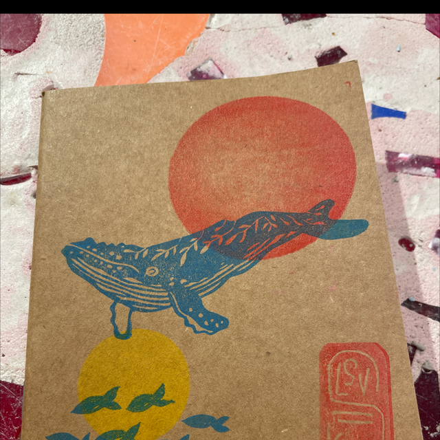 Carnet linogravure petit couleur 