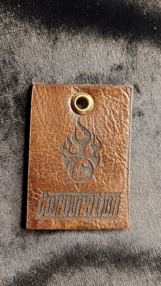 053 / 100 2nd Limited Edition Genuine CORP SOFA Leather Keyring