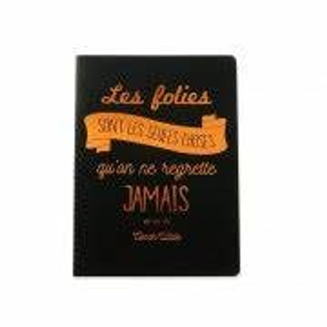 Carnet souple A6 Les Folies 40p ligné 3561864333118