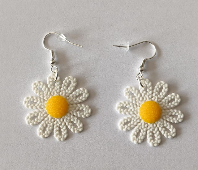 Boucle oreille marguerite