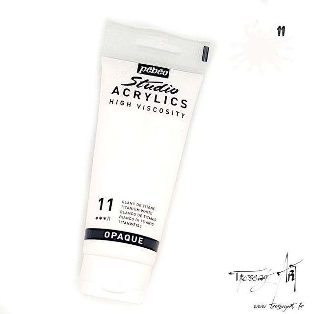 PEBEO - ACRYLIQUE 100ML - BLANC DE TITANE - PB016011