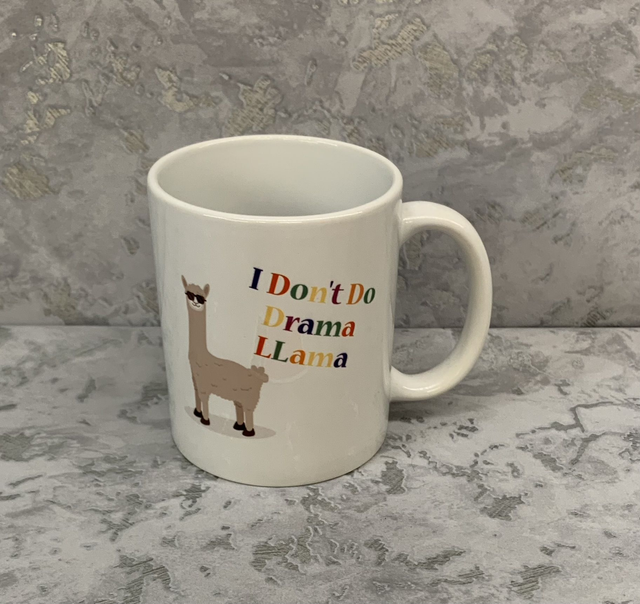 I don't do drama llama mug