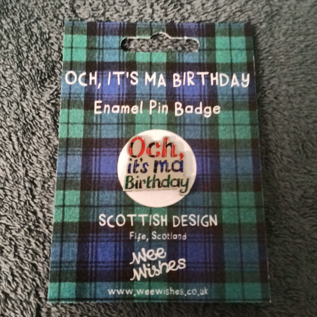 Enamel Pin, Och It's My Birthday