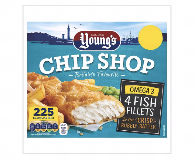 Young's Chip Shop 4 Fish Fillets 400g