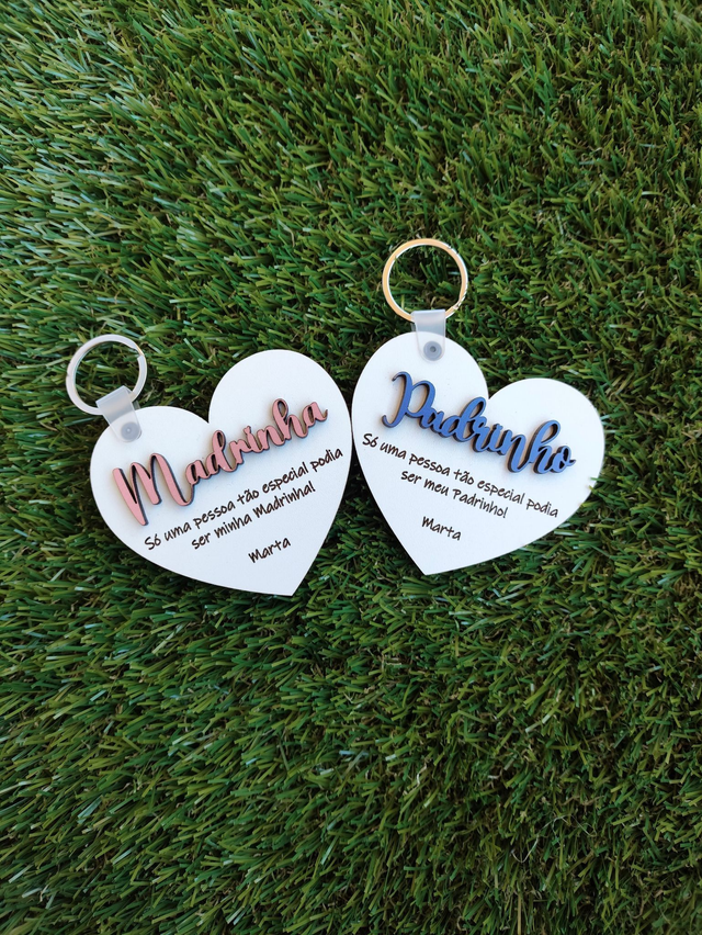 Porta Chaves Padrinho e/ou Madrinha