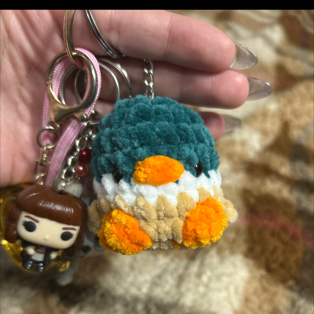 Porte-clés Canard Cole Vert