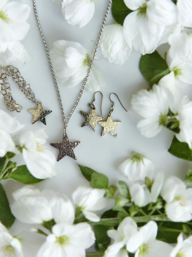 Star Set - Earrings, Pendant and Bracelet Set