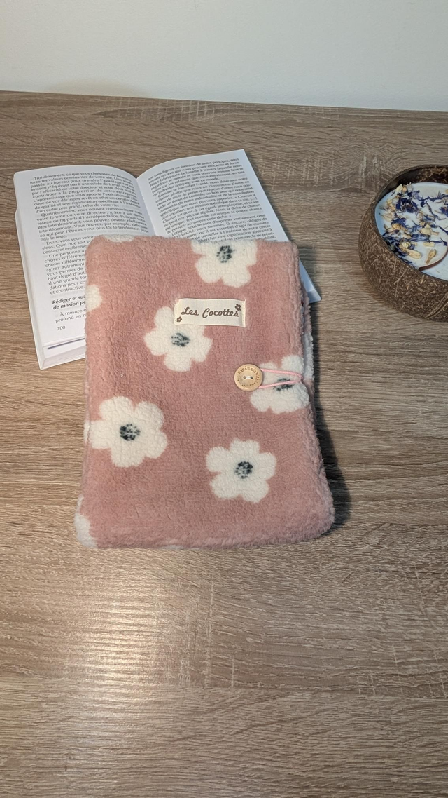 Pochettes à livre fleurs roses 