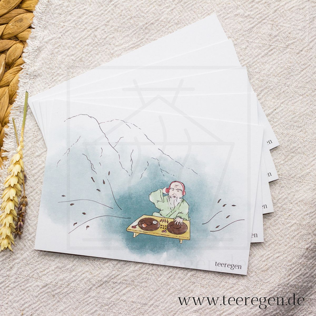 Tea-J - Set of 5 - Tea Culture On Postcards