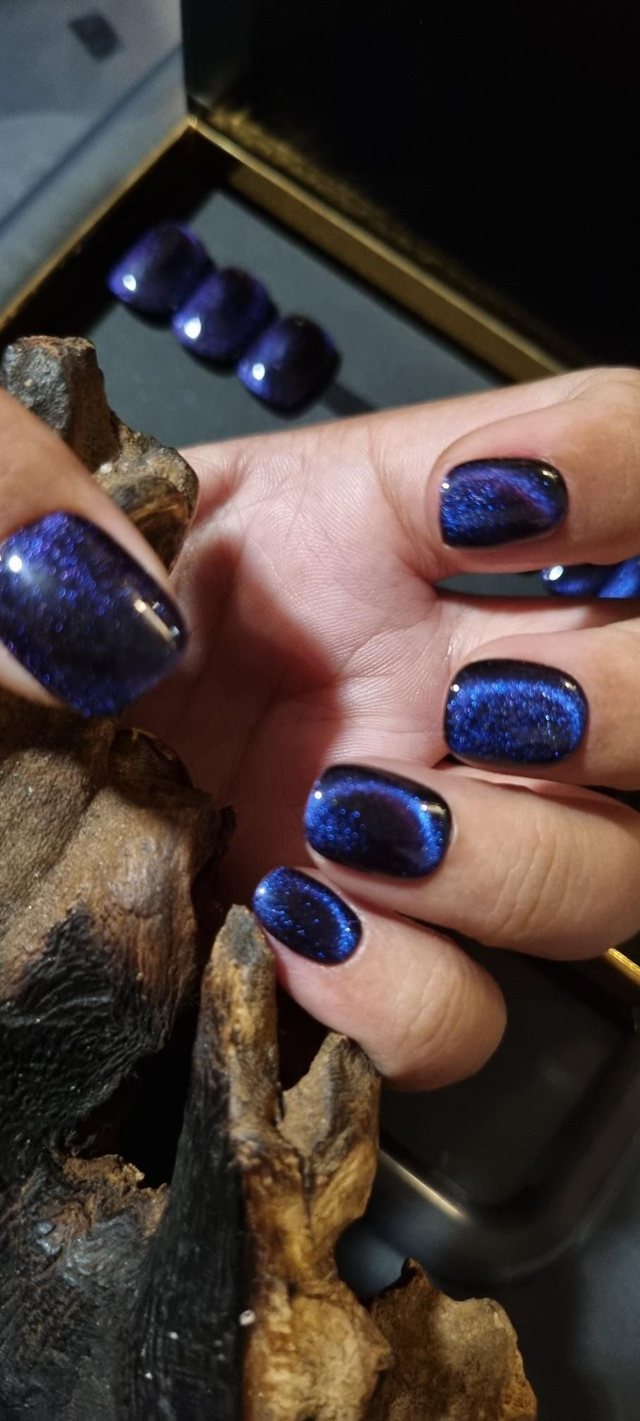 Blue cat eyes little carré xs