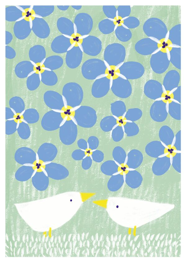 Frühling – Vogel Wiese | Schöne Grüsse