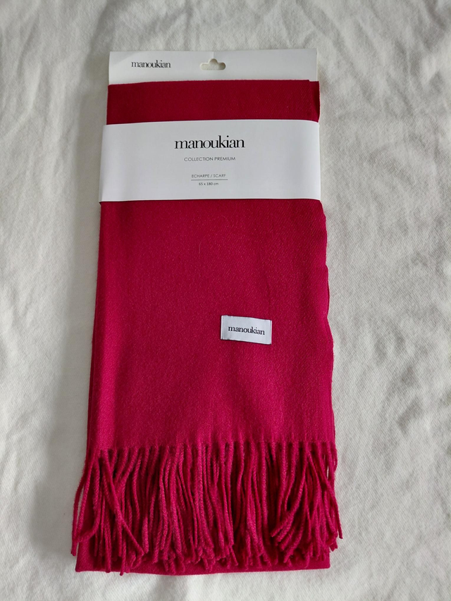 Écharpes Manoukian couleur rouge 