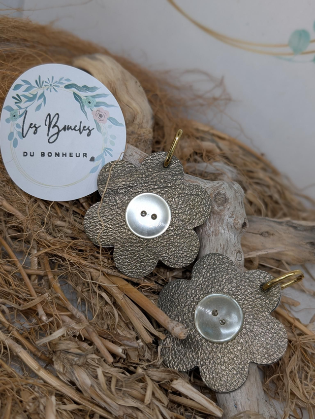 Boucles d&#039;oreilles Coquette marron co013