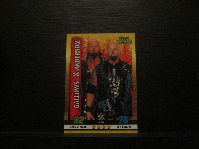 Gallows &amp; Anderson - Tag Team Slam Attax 10th Edition Original Trading Card #308