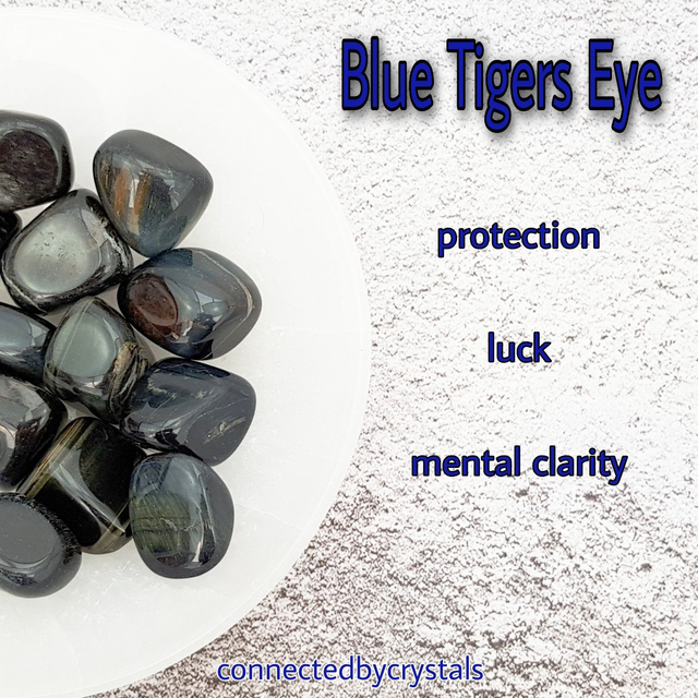 Blue Tigers Eye Tumblestone 