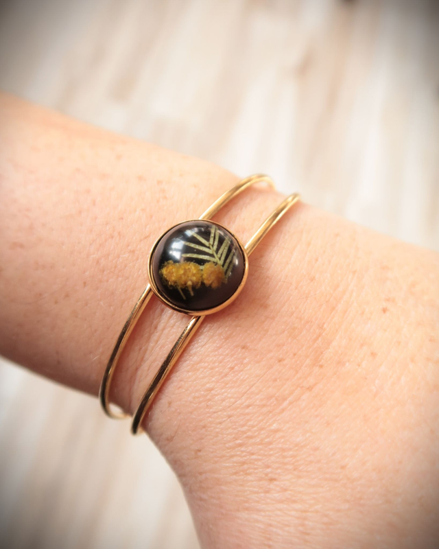 Bracelet fleuri Élégance (mimosa) | BR19