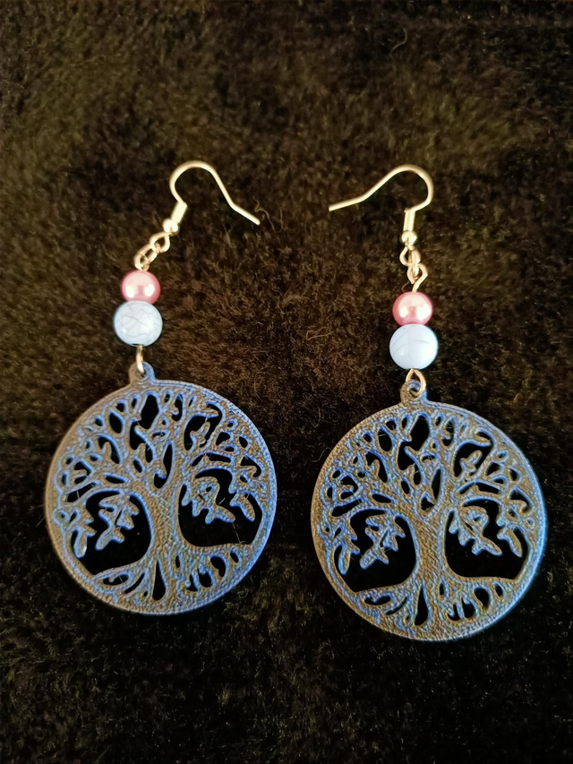 Boucles d'oreilles Arbre de vie 