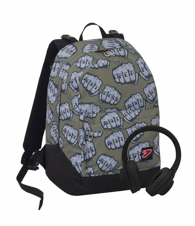 Zaino scuola SEVEN double reversibile knock + cuffie omaggio