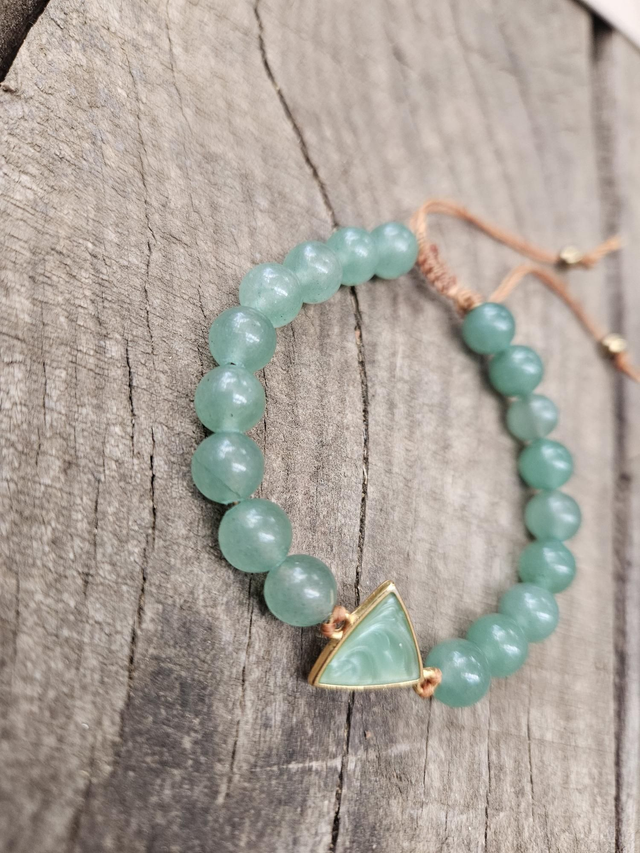 Bracelet aventurine et amazonite