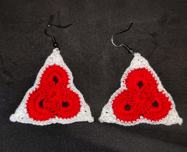 Boucles d&#039;oreilles au crochet triangle