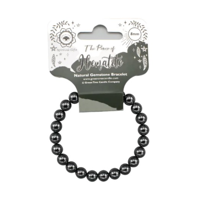 Hematite 8mm Bead Bracelet