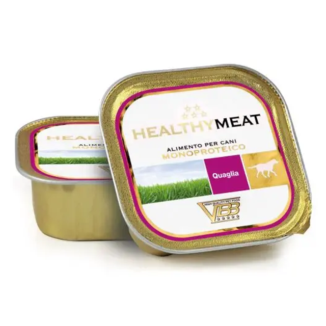 Healthymeat Quaglia monoproteininis paštetas su putpeliena. 150g šunims