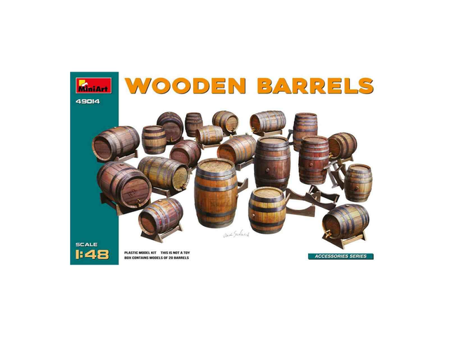 tonneaux en bois - miniart 49014 1/48
