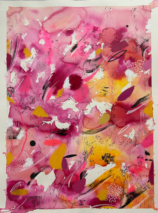 Original mix media on paper 56x76cm Magnani 300g/m