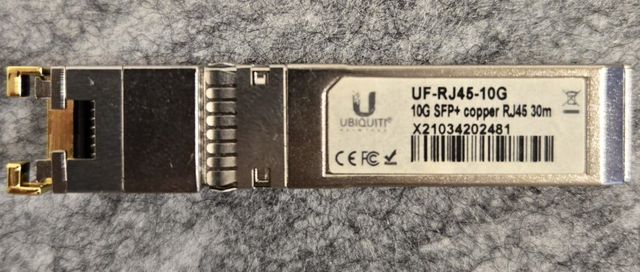 Ubiquiti UF-RJ45-10G SFP+ copper RJ45 30m