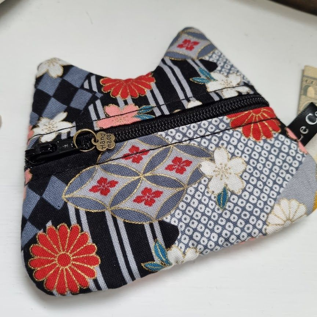 Porte-monnaie/cartes Chat &quot;Miyaki&quot; noir