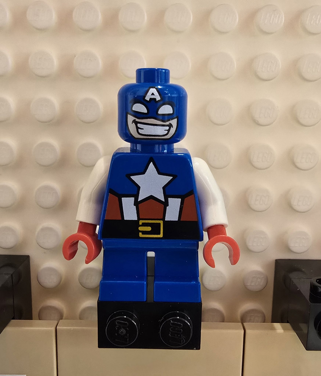 LEGO sh0250 Captain America Minifigur