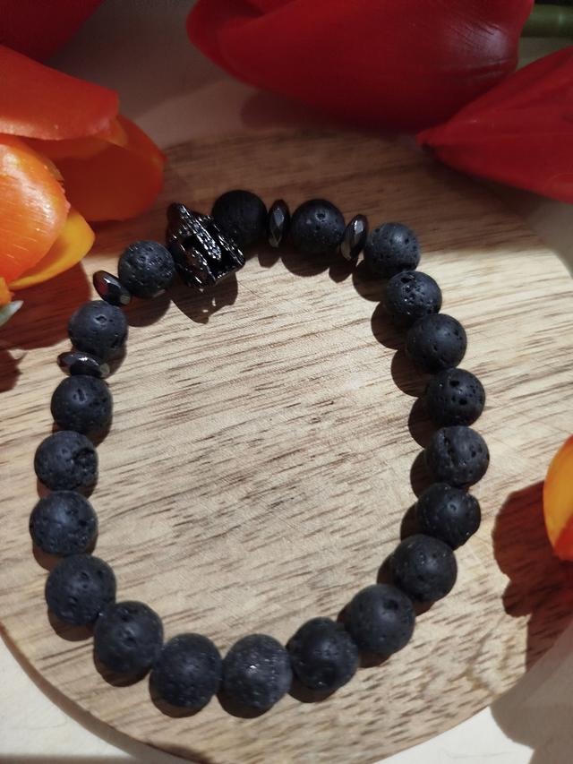 Bracelet Pierre de  Lave 