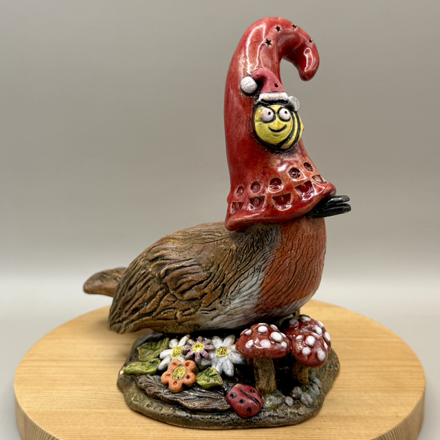 Ceramic Christmas Red Robin 