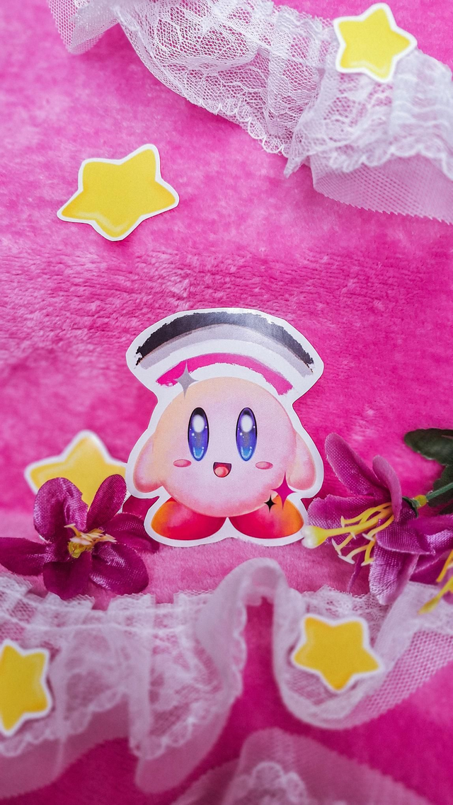 Asexual Flag Kirby - Pegatinas