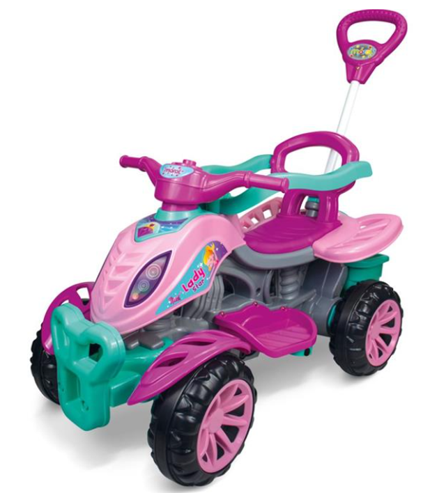 Veículo para Bebê Quadriciclo Lady Star com Som 30 kg - Maral