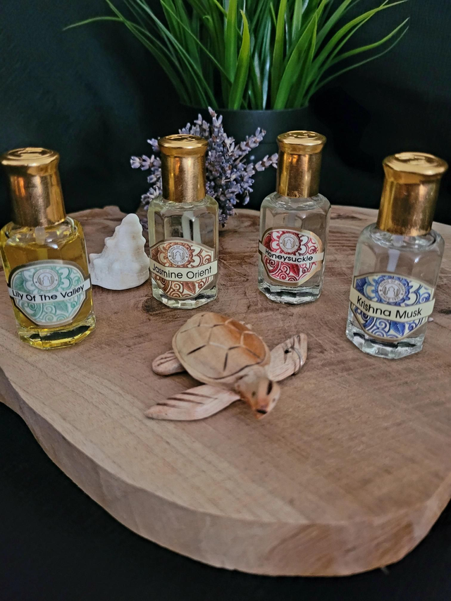 Huile de Parfum Concentrée Jasmin Oriental, Muguet, Chèvrefeuille &amp; Krishna Musk – Fragrance Durable et Intense