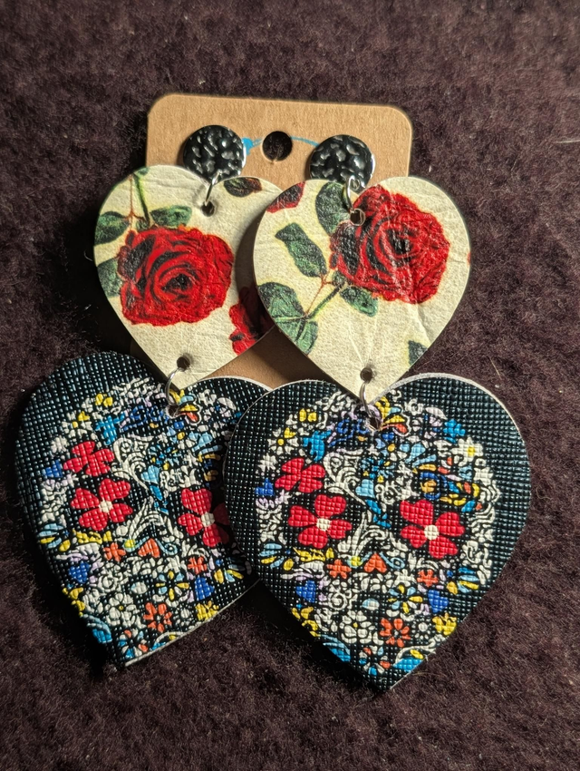 Boucles d'oreilles Marie Laure tête de mort rose ml102