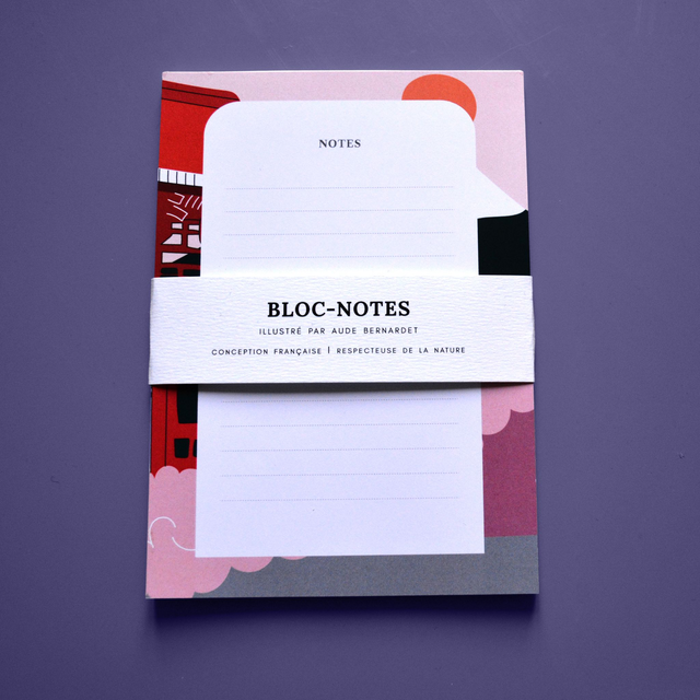 06 Collection Japon - Bloc-notes - Le temple