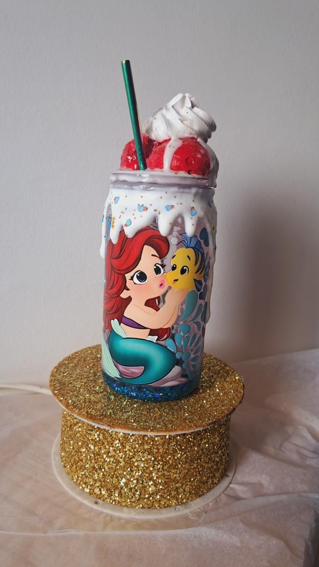 Ariel snow globe tumbler