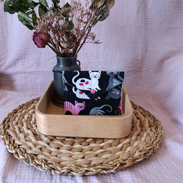 Pochette Chats Rose