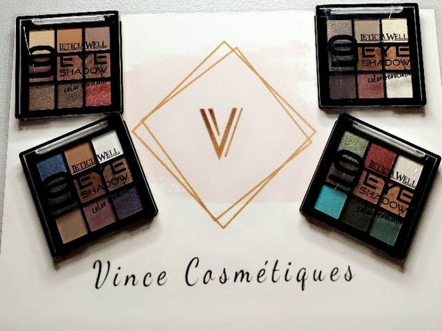 Palettes de 9 fards à paupières Shadow color évolution Leticia Well.