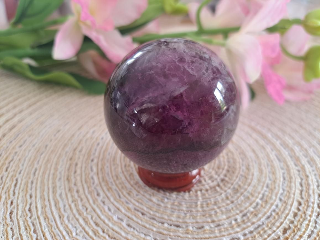 Sphère fluorite rainbow