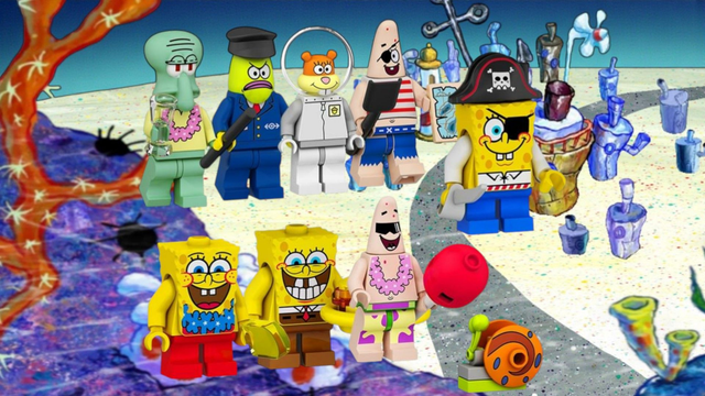 Mini Bausteine Bikini Bottom