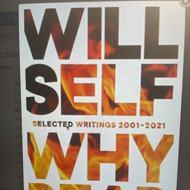 Why Read Will Self