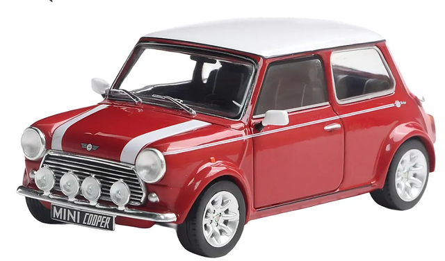 Mini Cooper Sport rot/weiss Solido 1:43
