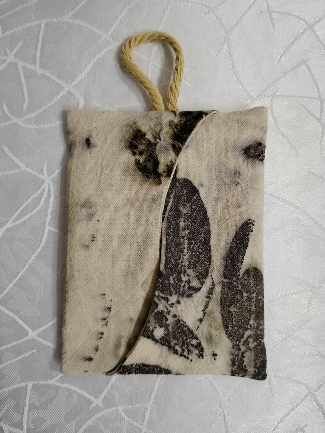 Zsebkendő tartó (ecoprint)